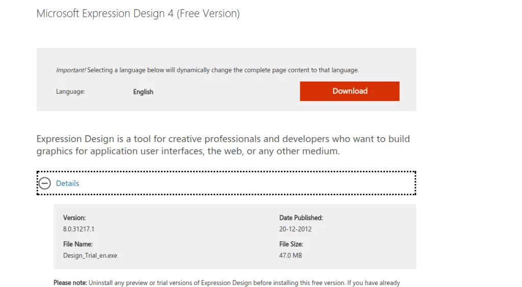 Microsoft Expression Design